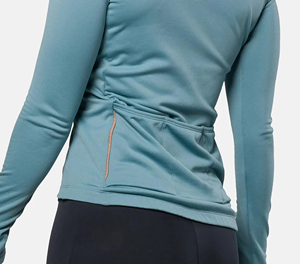 Women's Full Sleeve <b>Cycling</b> <b>Jacket</b> Light Blue Spandex Polyester Sweat-Wicking Breathable Quick Dry Adult Sportswear - Product Image 6