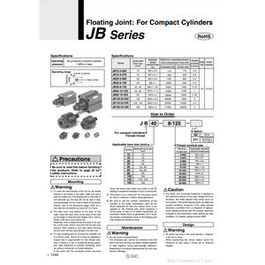 Pièces pneumatiques à joint flottant JB63-10-150 SMC Pneumatics - Product Image 2
