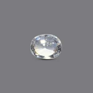 Natural White Zircon Loose Gemstone 4.4 Carat High Quality Lab Created Pear Trillion for Fine Jewelry - Product Image 2