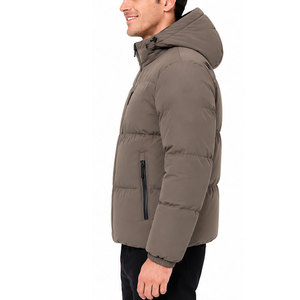 Nouvelle veste matelassée douce pour homme, style zippé intégral confortable pour les aventures en plein air, vestes d'hiver - Product Image 3