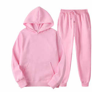 Survêtements personnalisés en gros avec logo, 100% coton, 400 g/m², ensemble sweat à capuche en molleton bouclette, survêtements amples et épais pour hommes - Product Image 4