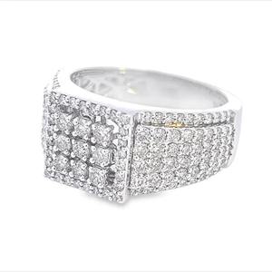 Anillo de Plata de Ley 925 con Diamantes Moissanite VVS, Joyería de Lujo Estilo Hip Hop para Fiestas y Moda - Product Image 5