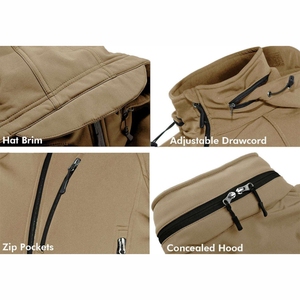 Veste Softshell d'extérieur pour homme, veste Softshell personnalisée, veste Softshell haut de gamme, résistante à l'eau, randonnée, camping, voyage, privée - Product Image 6
