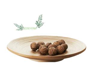New <b>Large</b> Natural Bamboo <b>Plate</b> Restaurant <b>Plate</b> / Spun Bamboo Fruit <b>Plate</b> Accept Custom Shape and Logo Made by Eco2go Vietnam - Product Image 6