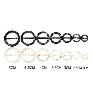 Round Metal Buckle Ring Clasp for Garments Scarves Curtain <b>Tiebacks</b> Craft Projects Resin Crafts - Product Image 2