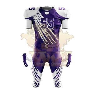 Vente en gros de maillots de football américain personnalisés de haute qualité pour hommes, spandex de dernière conception avec logo OEM à manches courtes pour enfants de tous les âges - Product Image 6