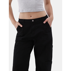 Custom Embroidery Pattern Women Jeans <b>Pants</b> <b>Vintage</b> Denim Trousers OEM Brown Washed Women Jeans <b>Pants</b> High Waist <b>Vintage</b> Denim - Product Image 5