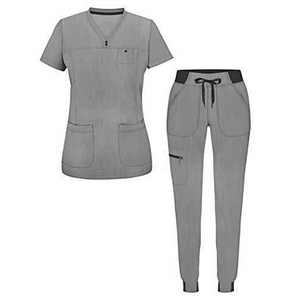 Women Cotton V Neck <b>Scrubs</b> <b>Set</b> Stylish Nursing Uniform Soft Comfortable Medical Wear Stylish Women Nursing <b>Scrubs</b> <b>Set</b> - Product Image 2