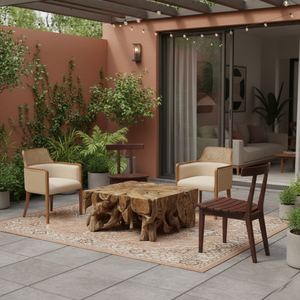 High Quality Teak Root Natural Rustic Wholesale Ditya <b>Square</b> Coffee Table Wooden Living Room Furniture Unique Organic Design - Product Image 4