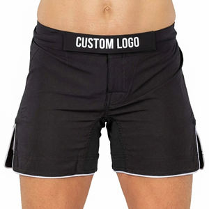 ซัพพลายเออร์คุณภาพดี กางเกงชกมวยพิมพ์ลาย โพลีเอสเตอร์ยืด 100% เย็บเสริมความแข็งแรง รุ่นใหม่ล่าสุด สำหรับศิลปะการต่อสู้ ราคาโรงงาน OEM - Product Image 1