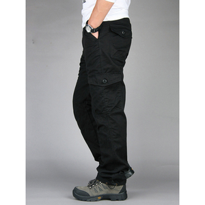 Pantalon cargo décontracté pour homme en toile 100 % coton écologique, respirant, confortable et robuste, de haute qualité - Product Image 2