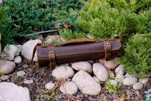 Étui de transport pour couteaux de chef en cuir véritable, anti-odeur, avec fermeture sécurisée par sangle, organiseur d'outils de cuisine portable - Product Image 6