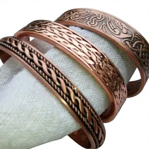 Traditional Ayurvedic Linked Solid Copper Health Bracelet Exquisite Design Fashion Jewelry <b>Accessory</b> - Product Image 3