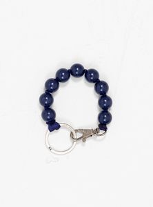 Latest Dark Wood Beads Short Keychain Bracelet Strong Rope <b>Key</b> Holder Classic <b>Car</b> Keyring Minimal Fashion Accessory - Product Image 6