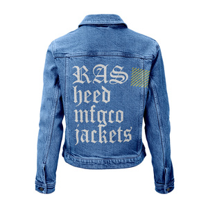 Veste en jean slim fit pour un style streetwear décontracté, couleurs personnalisées, marque privée, OEM, ODM, fournisseur d'usine de vêtements en gros - Product Image 2