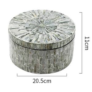 Caja de regalo hecha a mano para madre de la perla, conjunto de joyería para collar de perlas, incrustaciones de perlas únicas, caja de regalo de Vietnam - Product Image 1