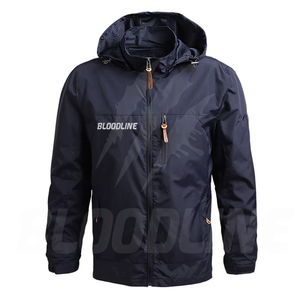 BLOODLINE INTERNATIONAL Men's Color Blocking <b>Waterproof</b> Breathable Windproof Eco-Friendly Quick Dry <b>Thin</b> Puffer <b>Jacket</b> Zipper - Product Image 3