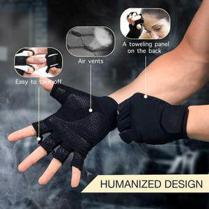 Guantes de entrenamiento para hombres y mujeres, guantes para levantamiento de pesas, ciclismo, gimnasio, entrenamiento, transpirables y de ajuste cómodo - Product Image 5