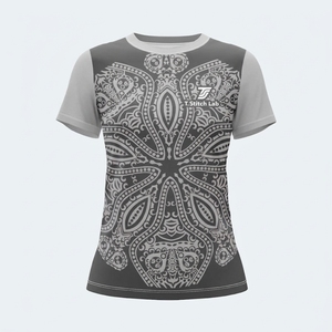 Camiseta de Verano para Mujer, Precio Económico, Transpirable, Manga Corta, Corte Regular, Nueva Llegada, Diseño Tribal Estampado, Secado Rápido - Product Image 3