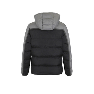 Chaqueta de Invierno para Hombre con Capucha, Acolchada, Resistente al Viento, con Relleno Grueso de Poliéster, Cierre de Cremallera, Color Sólido - Product Image 3