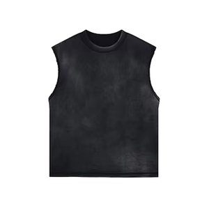 Camisetas de Tirantes Oversize Estampadas con Cuello Redondo Estilo Urbano Vintage Lavado, Hechas a Medida, para Gimnasio y Entrenamiento, Ropa Deportiva con Precio de Descuento - Product Image 1