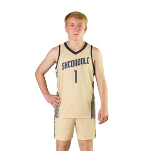 Conjunto de Uniforme de Baloncesto Personalizado con Sublimación Digital en Malla 100% Poliéster, Tallas Grandes, Transpirable, de Secado Rápido y Antibacteriano - Product Image 1
