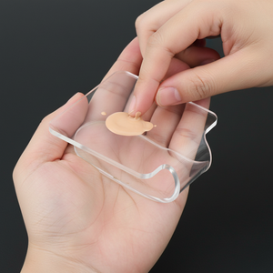 Palette de mélange de maquillage transparente en acrylique, plateau cosmétique transparent pour fond de teint, correcteur, pigment, gel pour nail art, outil de mélange - Product Image 1