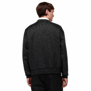 Sweat-shirt en tricot à col rond surdimensionné pour homme, couleur unie, style minimaliste, vêtement d'automne, coupe classique, 100% coton, pull-over - Product Image 2