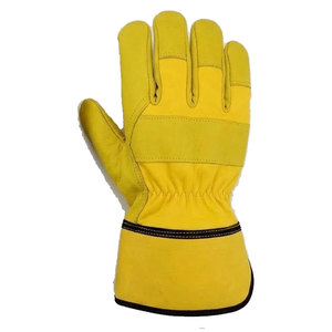 JNM SAFETY ถุงมือนิรภัยอุตสาหกรรม รุ่น JNM-6298 หนัง 11 ออนซ์ ข้อมือกันกระแทกแบบเรียบ ป้องกันการบาด/กันลื่น ทนความร้อน ทนทาน - Product Image 3