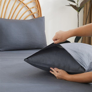Juego de Sábanas Planas y Ajustables de Lino 100%, de Alta Calidad, Lisas, Impermeables, Extra Suaves, Transpirables, Antiarrugas, Importadas, de Lujo, para Uso Hotelero - Product Image 2