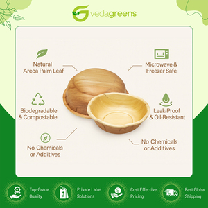 Exportador Mundial que Vende Vajilla Desechable de Excelente Calidad, Tazones Redondos de Palma de Areca para Uso en la Cocina a un Precio Mínimo - Product Image 6