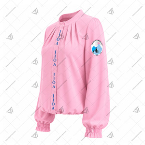 ขายส่งสินค้าจากบริษัทแจ็คแอนด์จิล ออฟ อเมริกา อิงค์ เสื้อผ้าผู้หญิง เสื้อเชิ้ตปักลายจีบพร้อมแขนพอง สไตล์กรีก - Product Image 2
