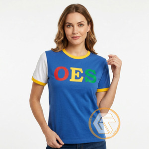 Wholesale Eastern <b>Star</b> Women's Casual Summer T-<b>Shirt</b> 100% Cotton Jersey Breathable Crew Neck Half Sleeve Regular Fit - Product Image 3