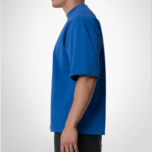 เสื้อยืดคอตตอนวินเทจทรงบ็อกซี่สไตล์สตรีทแวร์ ล้างสีแบบแอซิดวอช ทรงปกติ แขนสั้น เสื้อยืดเปล่าสำหรับผู้ชาย เสื้อลำลอง สั่งทำขายส่งได้ - Product Image 2