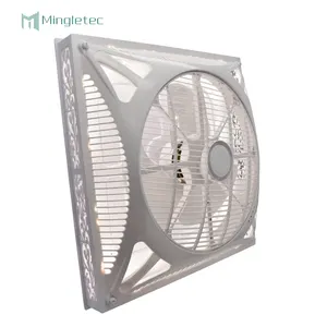 Ventilador de techo con 3 modelos de luz y mando a distancia, ventilador cuadrado de 14 pulgadas con Motor de cobre de gran tamaño, personalizado, OEM