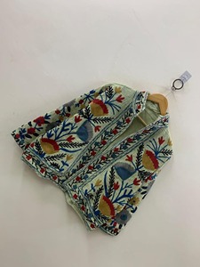 Veste en coton brodée florale bohème, col mandarin, manches longues, vêtements d'extérieur décontractés pour femmes, taille adulte, printemps - Product Image 3