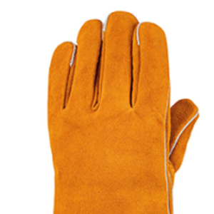 Guantes de Soldadura de Cuero Dividido con Forro y Ribete Antideslizante en el Exterior - Product Image 4