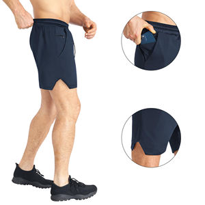 Men's Running Shorts Quick-drying Fitness Black Double <b>Layer</b> Shorts Men New Sport Workout Training - Product Image 5