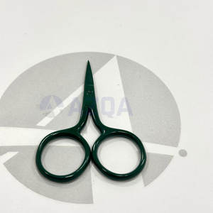 Tijeras de Bordado Mini de Acero Inoxidable con Recubrimiento de Color Verde Bosque Oscuro Industrial, Cortahilos Afilados, Profesionales para Costura y Manualidades - Product Image 3