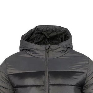 Nouvelles vestes doudounes à capuche gris clair pour hommes, design personnalisé, haute qualité, fermeture éclair tendance, vente en gros - Product Image 5
