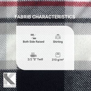 Camisa de Franela para Hombre, 100% Algodón, 310 g/m², Tejido de Sarga a Cuadros, Manga Larga, Fabricante OEM ODM, Venta al Por Mayor, Personalizable - Product Image 5