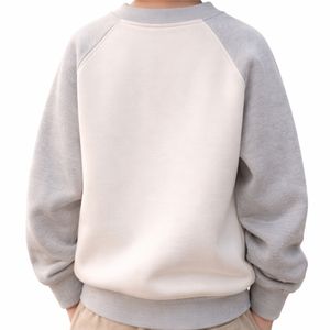 เสื้อสเวตเชิ้ตคอกลมแขนยาวทรงแร็กแลนสำหรับผู้ชาย - ผ้าฝ้าย 100% คุณภาพสูง สวมใส่สบาย ทรงปกติ กันน้ำและระบายอากาศได้ดี - Product Image 2