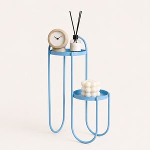 Modern 2-Tier Metal Plant Stand Minimalist Style Multi-Level Flower <b>Pot</b> <b>Holder</b> for Indoor Living Room and Balcony Garden Decor - Product Image 3