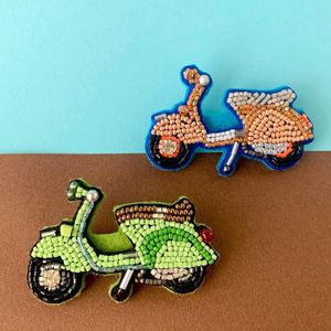 beaded pink tiger lily flower bag charm or <b>keychain</b> seed bead embroidery purse charm pendant keyring for her - Product Image 1