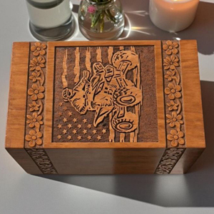 Modern Design Wooden Urn for Ashes with Minimalist Style urn <b>Memorial</b> Keepsake by AYAANS - Product Image 6