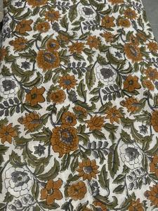 Tela de Algodón Floral Tejida a Mano, Suave y Ligera, en Tonos Tierra, Estilo Boho para Vestidos de Mujer y Niña, Ropa de Boutique Kaftan - Product Image 2