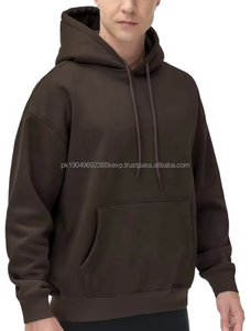 Sweat à capuche décontracté de haute qualité en polaire unie 500 GSM Oversize Pullover Puff Print 100% Cotton Hoodies - Product Image 6