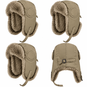 Gorro de Esquí Casual de Invierno con Forro de Piel Sintética, Cortavientos, Cálido, Protección Solar, Protección para los Oídos, para Adultos, Uso en Exteriores - Product Image 3