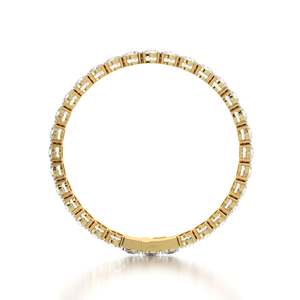 10K <b>Solid</b> <b>Gold</b> Rhodium Plated IGI Certified Lab Grown Oval Cut Diamond Tennis Bracelet 16.00 CTW Luxury Statement Unisex Party - Product Image 3