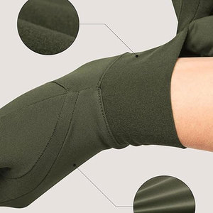 Gants d'hiver chauds en cuir véritable de haute qualité pour hommes et femmes, antidérapants, pour sports de plein air, gants thermiques de course à pied, coupe-vent - Product Image 6